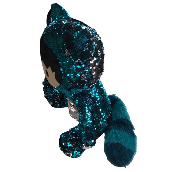 New SALESFORCE ANNIVERSARY Sequin Plush Doll, Astro, Blue / Silver.  Large.  16" - Picture 11 of 14